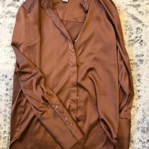 H&M silky blouse - gorgeous color and material